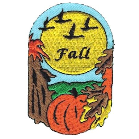 Fall Embroidered Patch