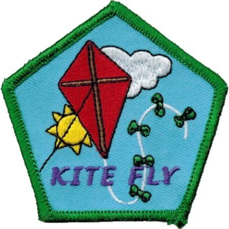 Flying Kite Embroidered Patch
