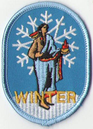 Winter Activity Embroidered Patch