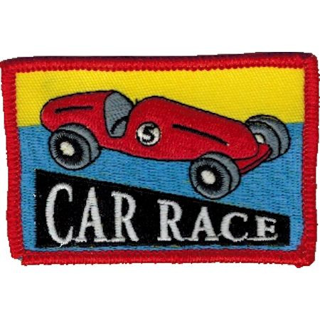 Car Race Embroidered Patch