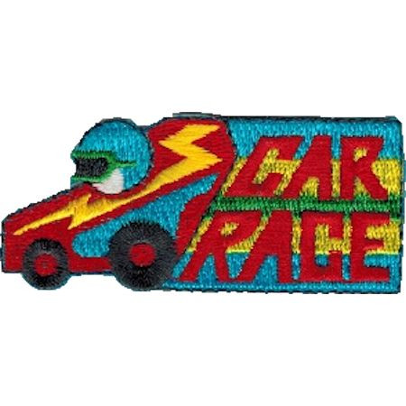 Car Race Embroidered Patch