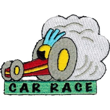 Car Race Embroidered Patch