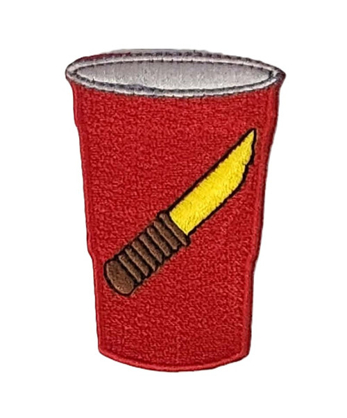 Red Cup with Kinfe