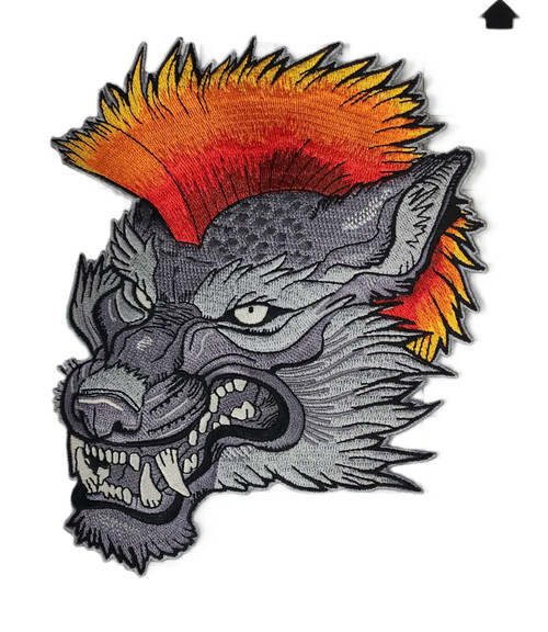Giant Flaming Wolf