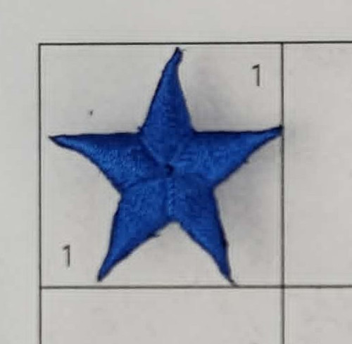 Blue 1" Star