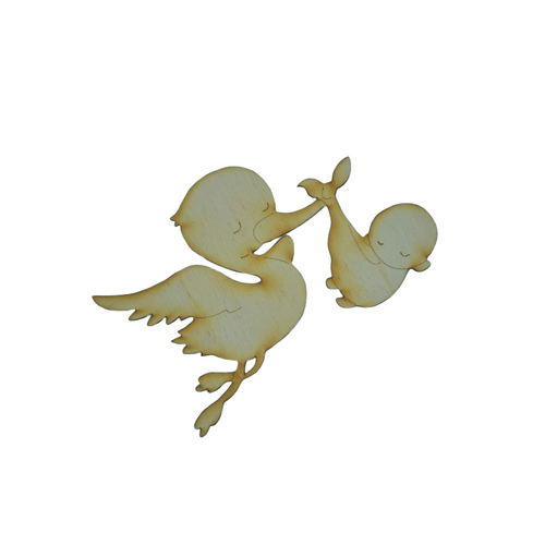 Sagoma Cicogna porta bebè