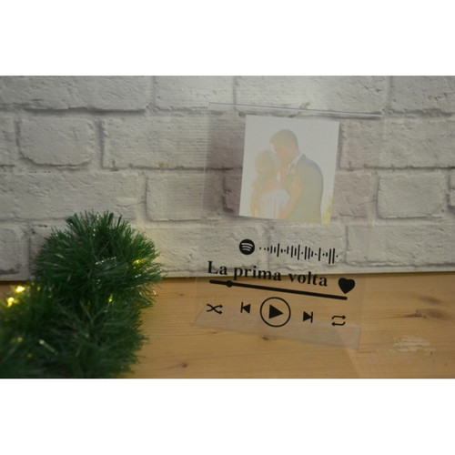 Cornice con traccia Spotify