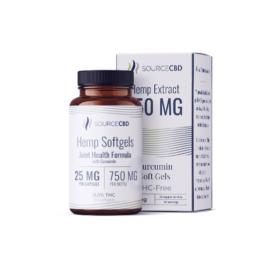 25 mg Hemp CBD Softgels with Curcumin CBD Softgels
