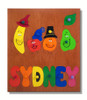 Personalized Name Puzzle with Dancing Fruit