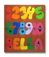 Personalized Name Counting Numbers Puzzle