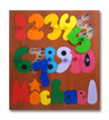 Lets count from one to ten in this number puzzle! How many rocking horses are under the "5"?