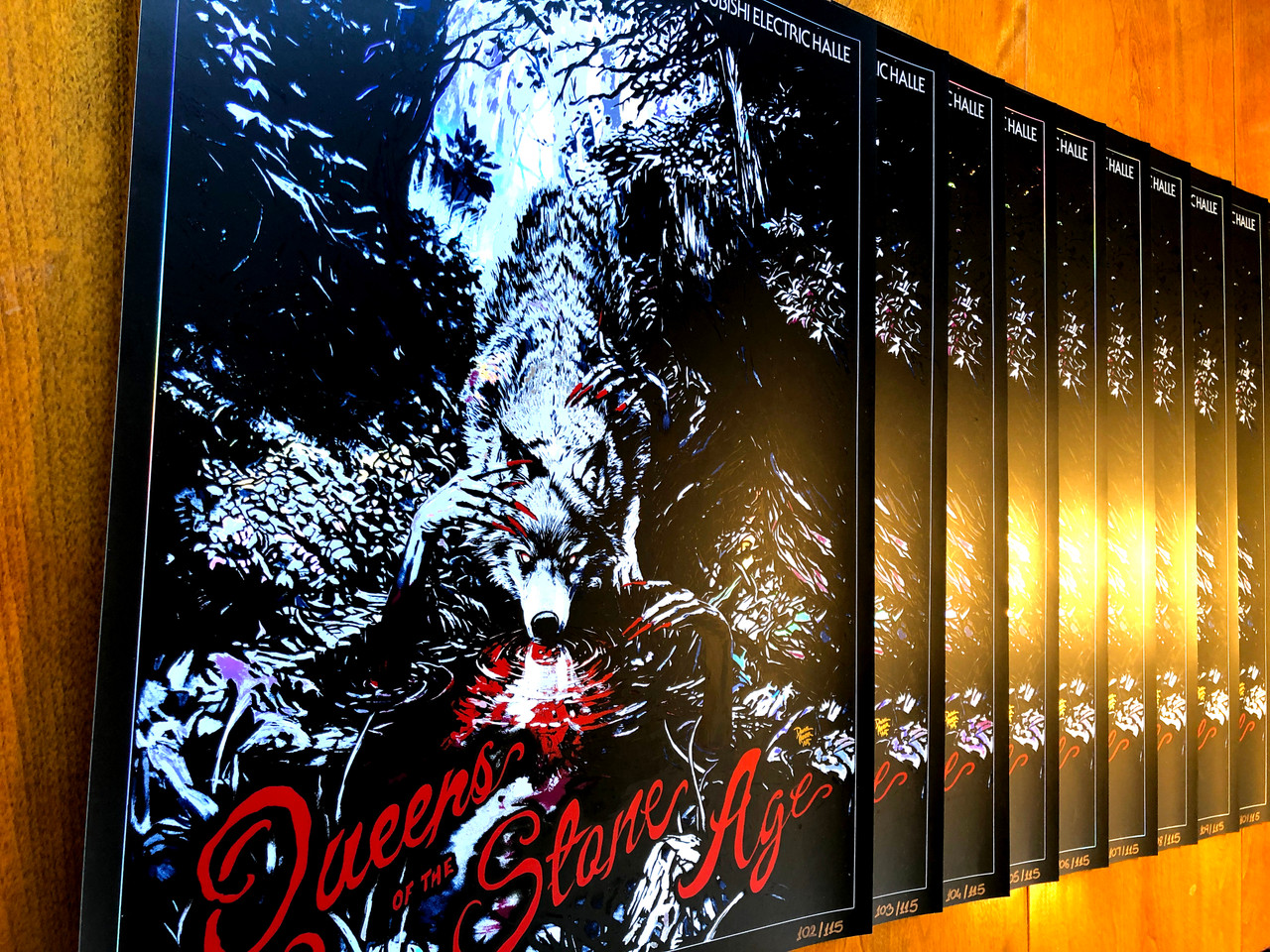 Queens of the Stone Age 40枚限定 メタリック ポスター Queens of the Stone Age - Düsseldorf, DE - Foil Edition 18