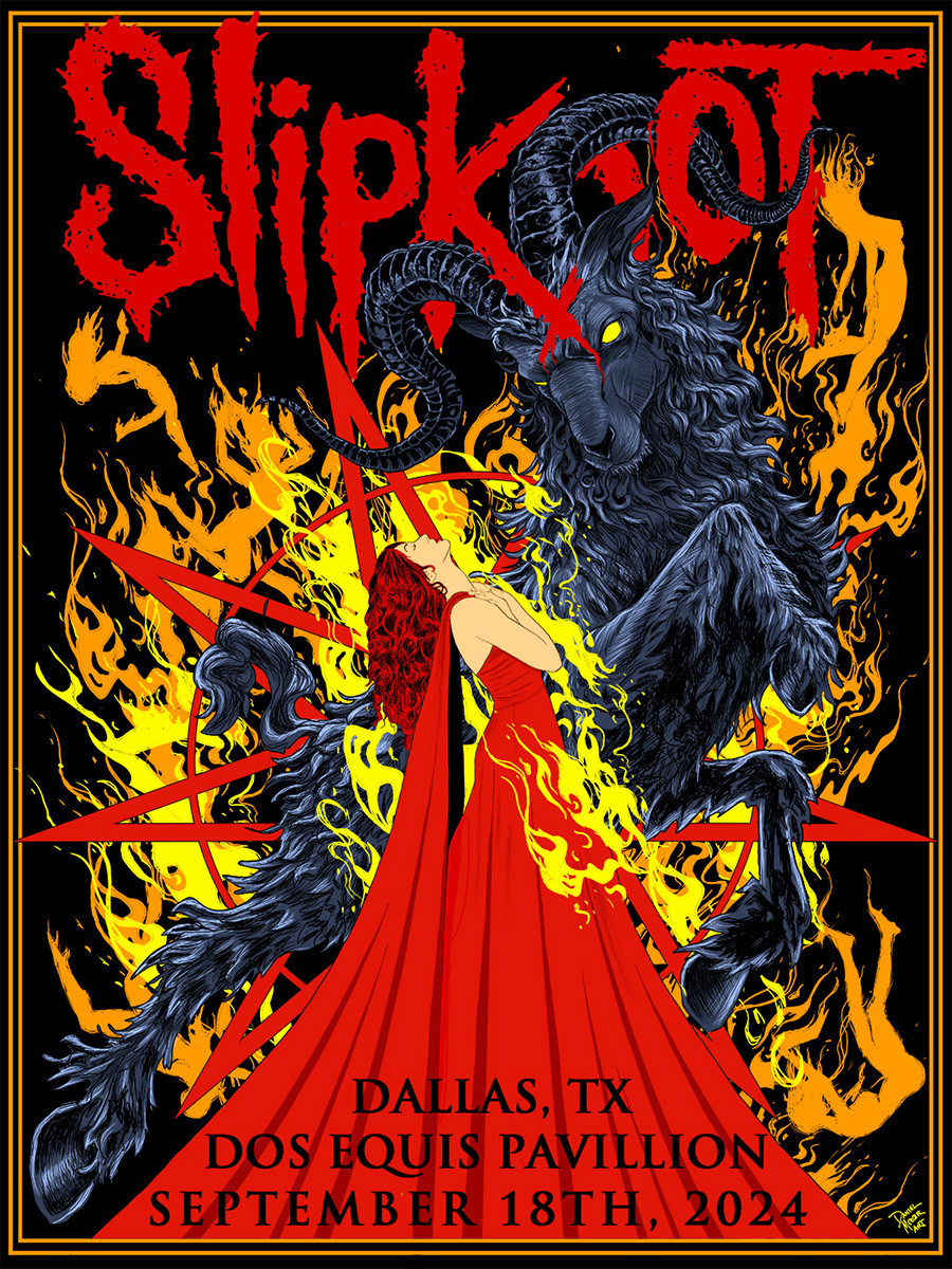 Slipknot のサイン入りポスター Slipknot スリップノット 初期メンバー全員 直筆サイン入りポスター