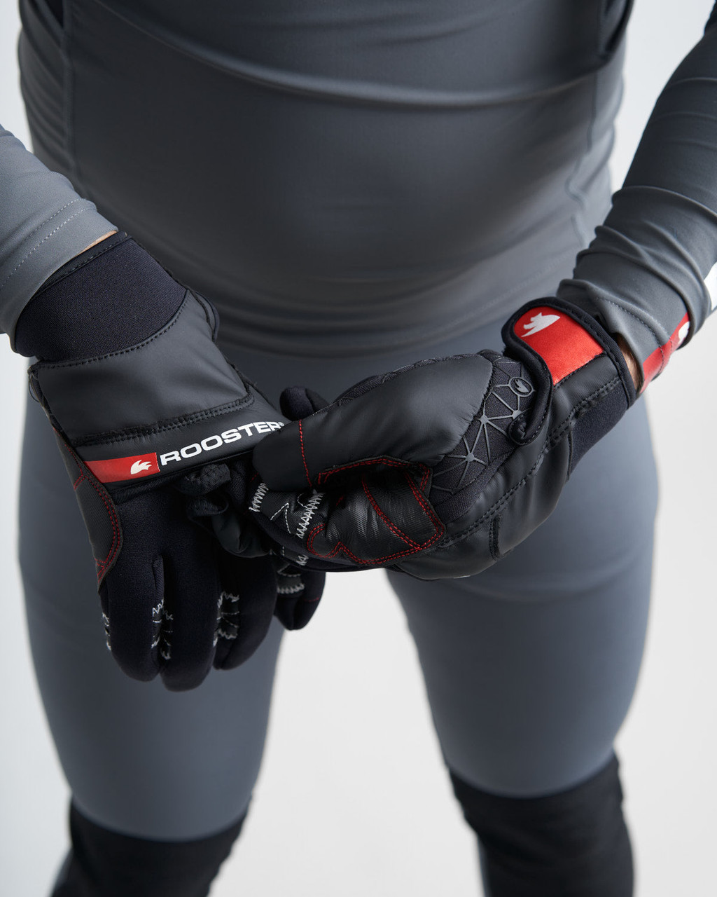  Harken Sport Classic Full Finger Glove, Grey/Black