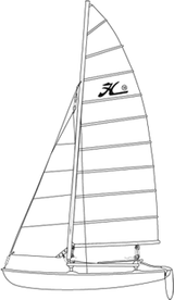 Hobie 16 Mainsail (White)