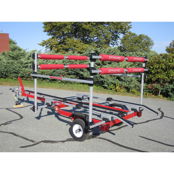 Dynamic Combo Rail System Rack Over Double Tongue Dolly