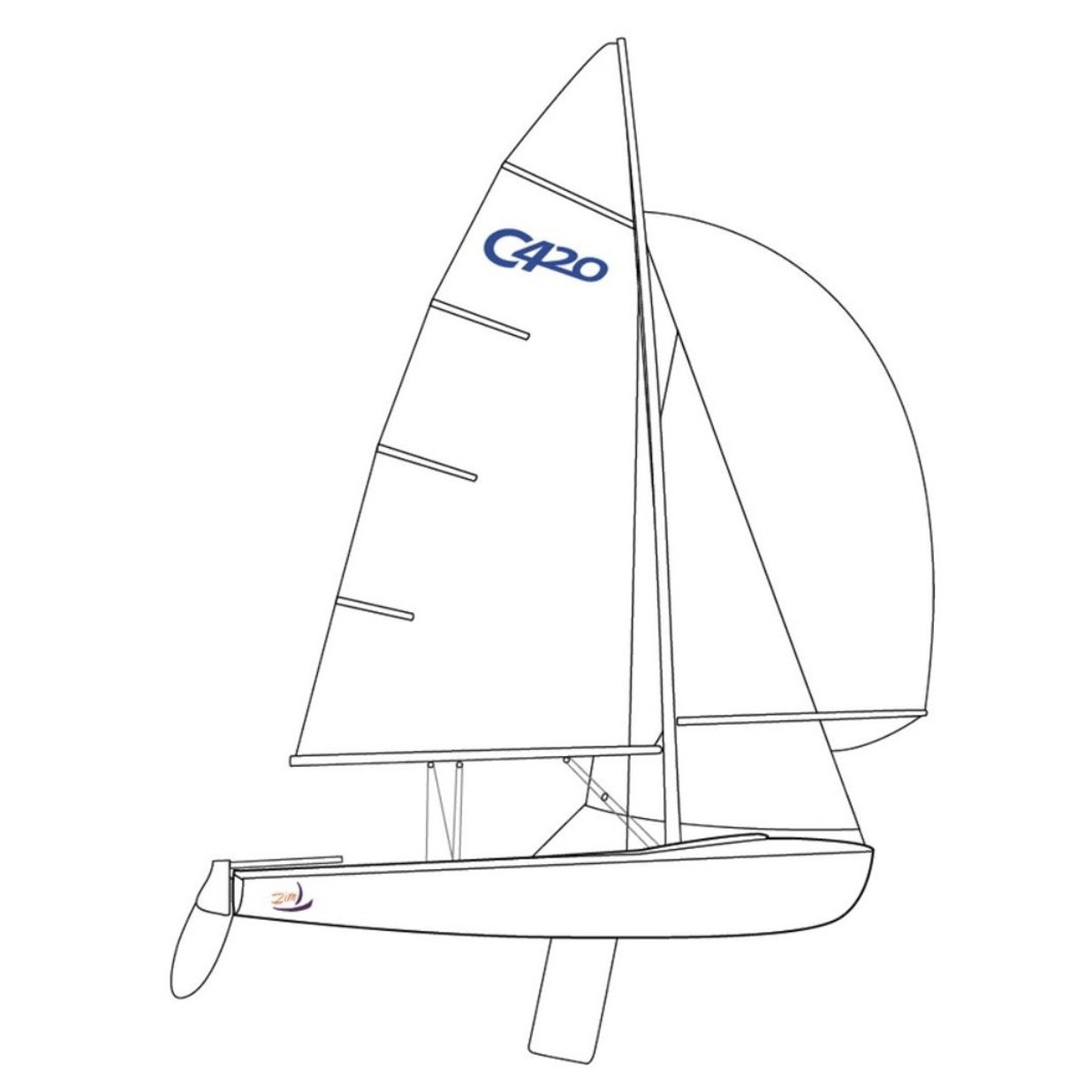 420 sailboat parts diagram
