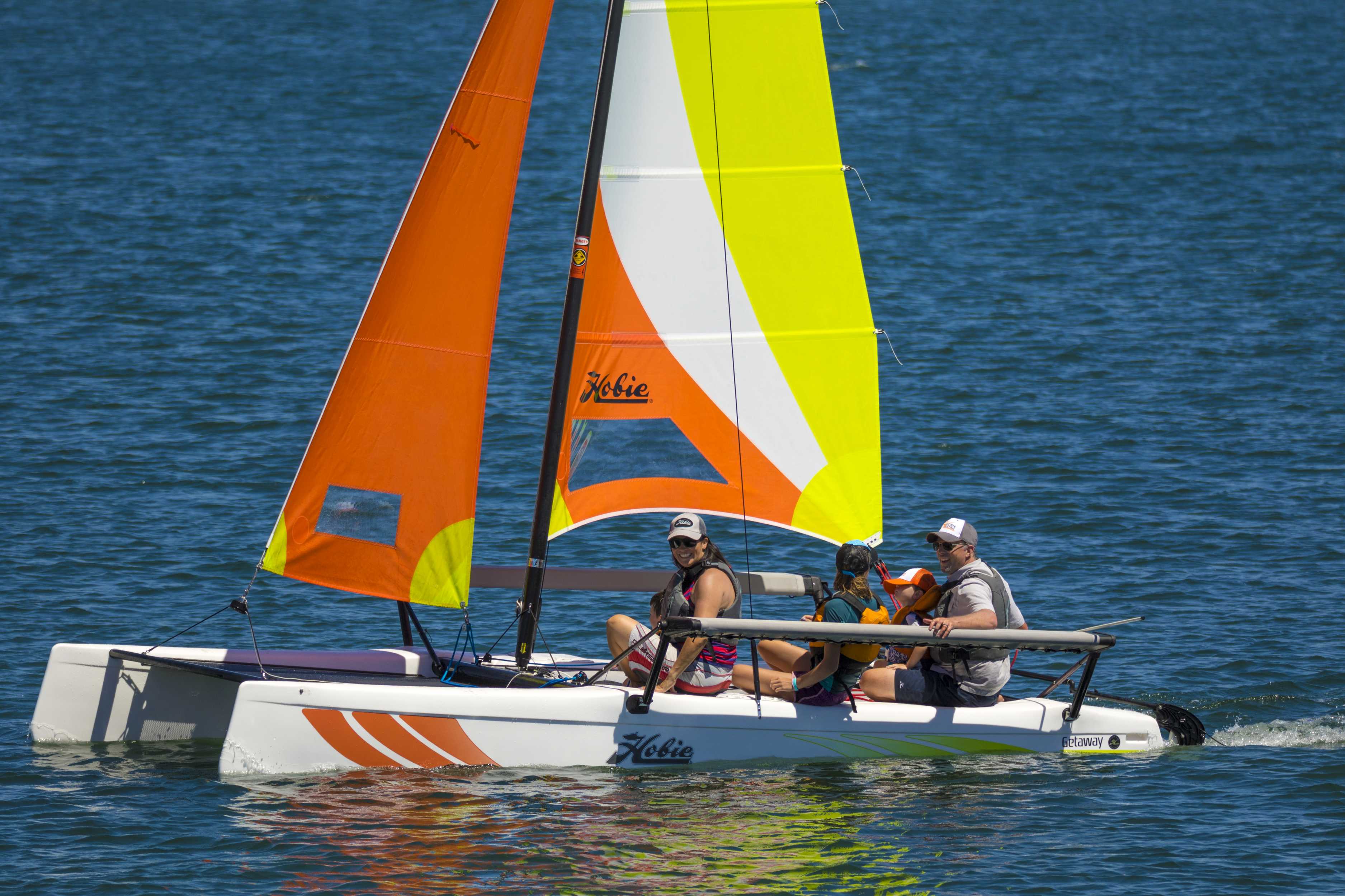 hobie catamaran sailing