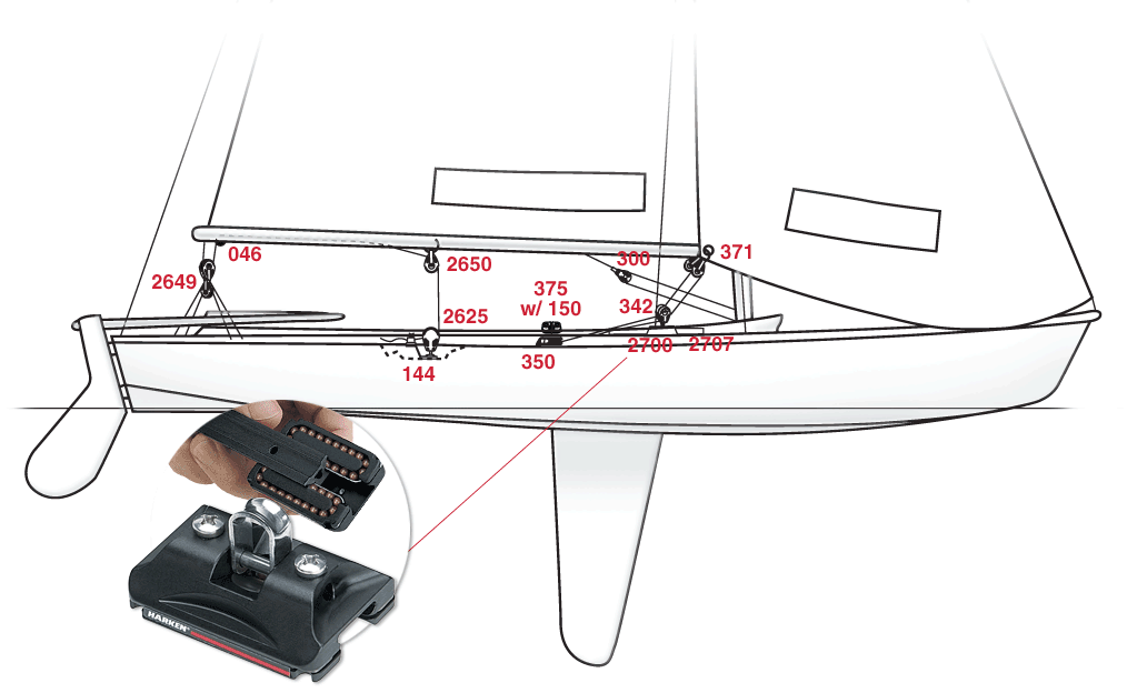 lightning sailboat rigging diagram