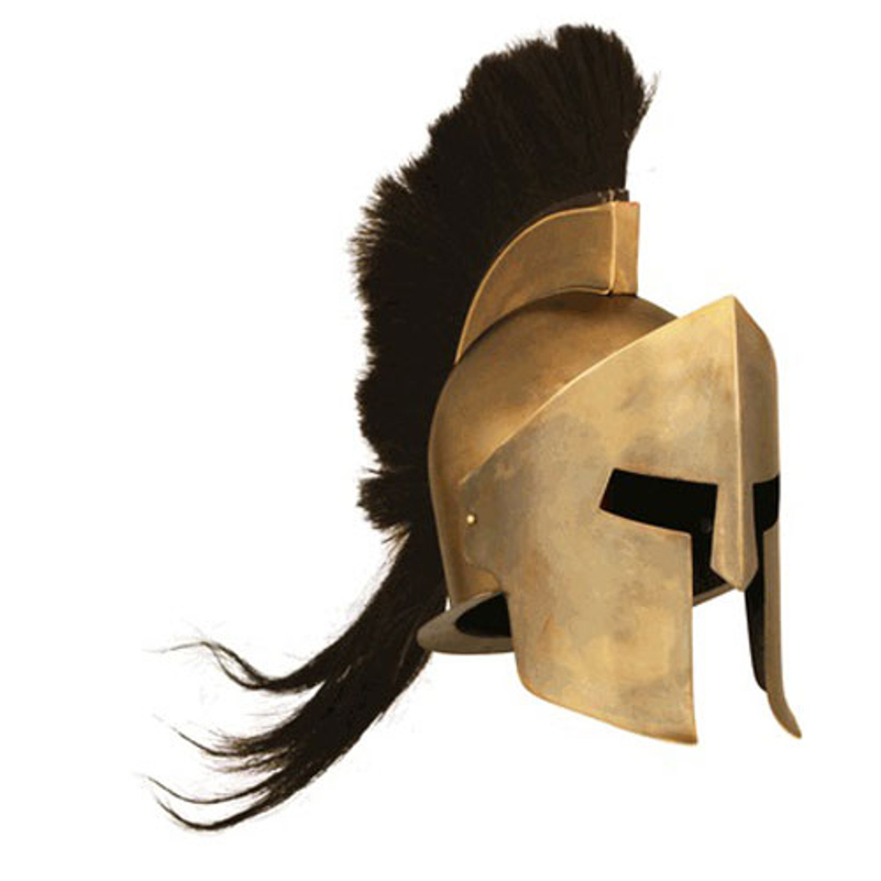 Replica 300 Movie Great King Spartan Leonidas Helmet Black Plume Sca