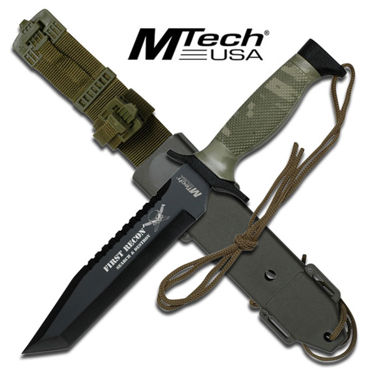 en milliard Shetland mølle FIRST RECON MTech Tactical Knife With Custom Sheath - Edge Import