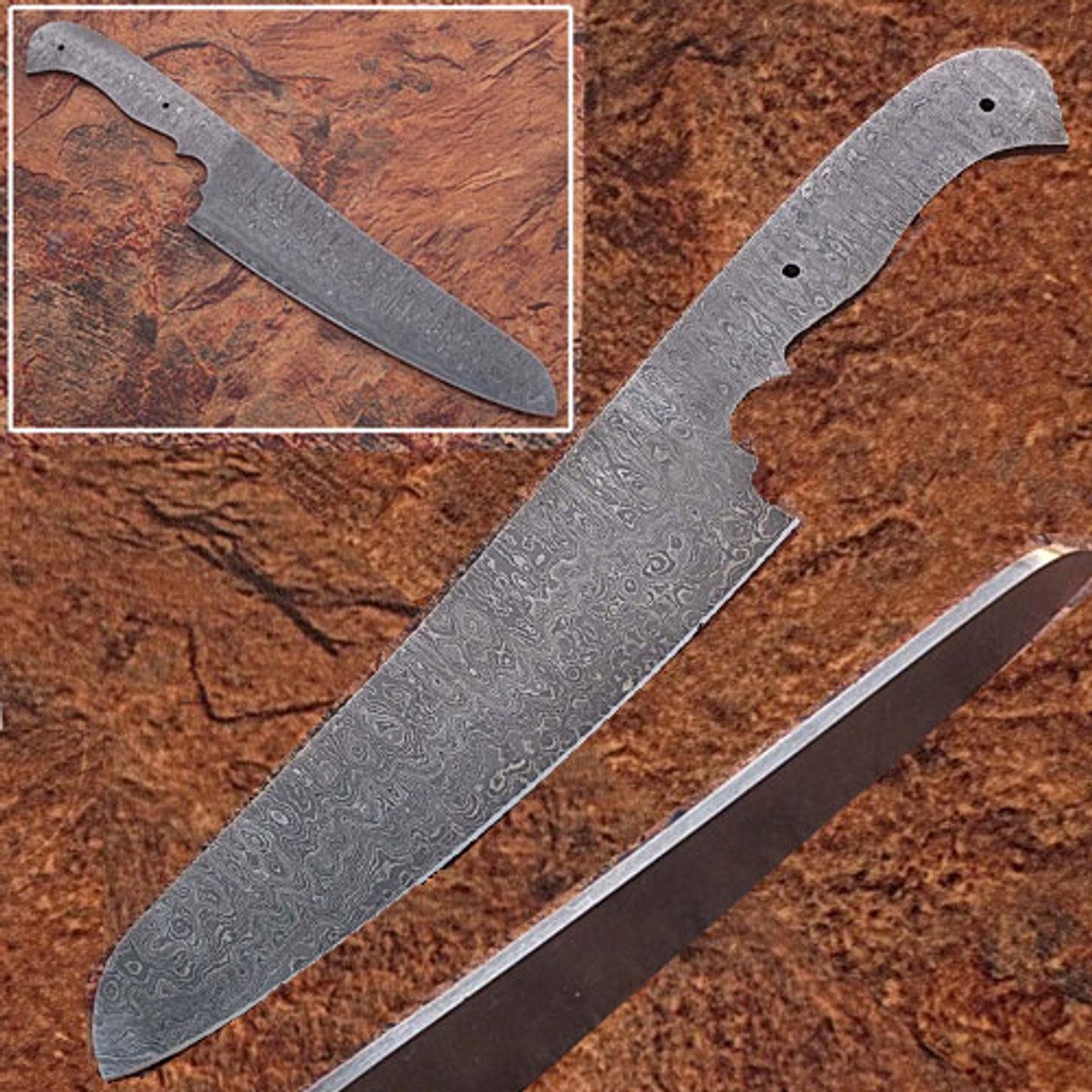 WHITE DEER 1095 Forged Steel Blank Santoku Chef Knife Japanese Cutlery  Sharp AF