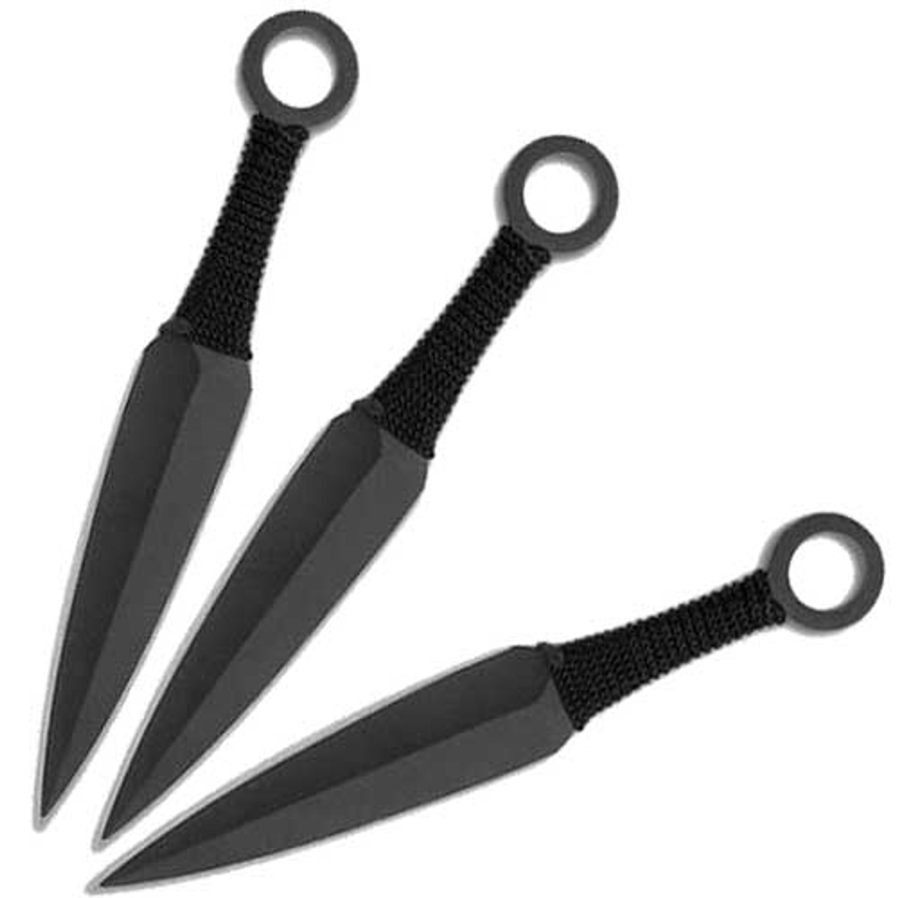 Set of 3 Stainless Steel Anime Ninja Throwing Knife with Sheath