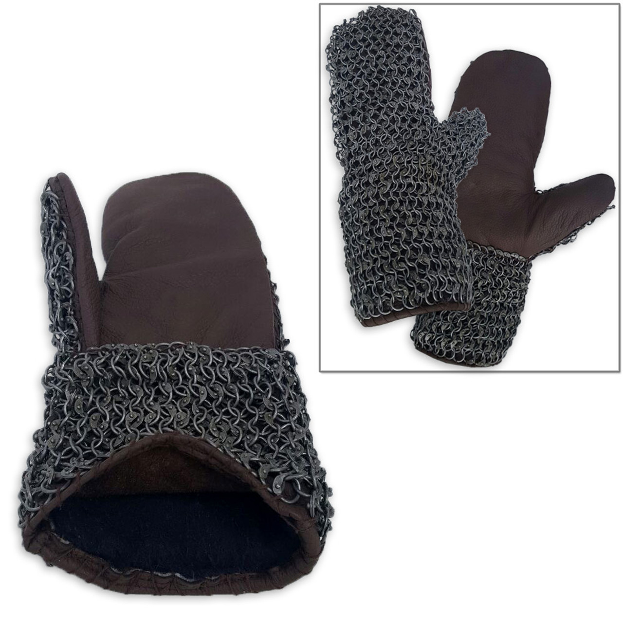 Riveted Chainmail Gloves - HW-700515 - LARP Distribution