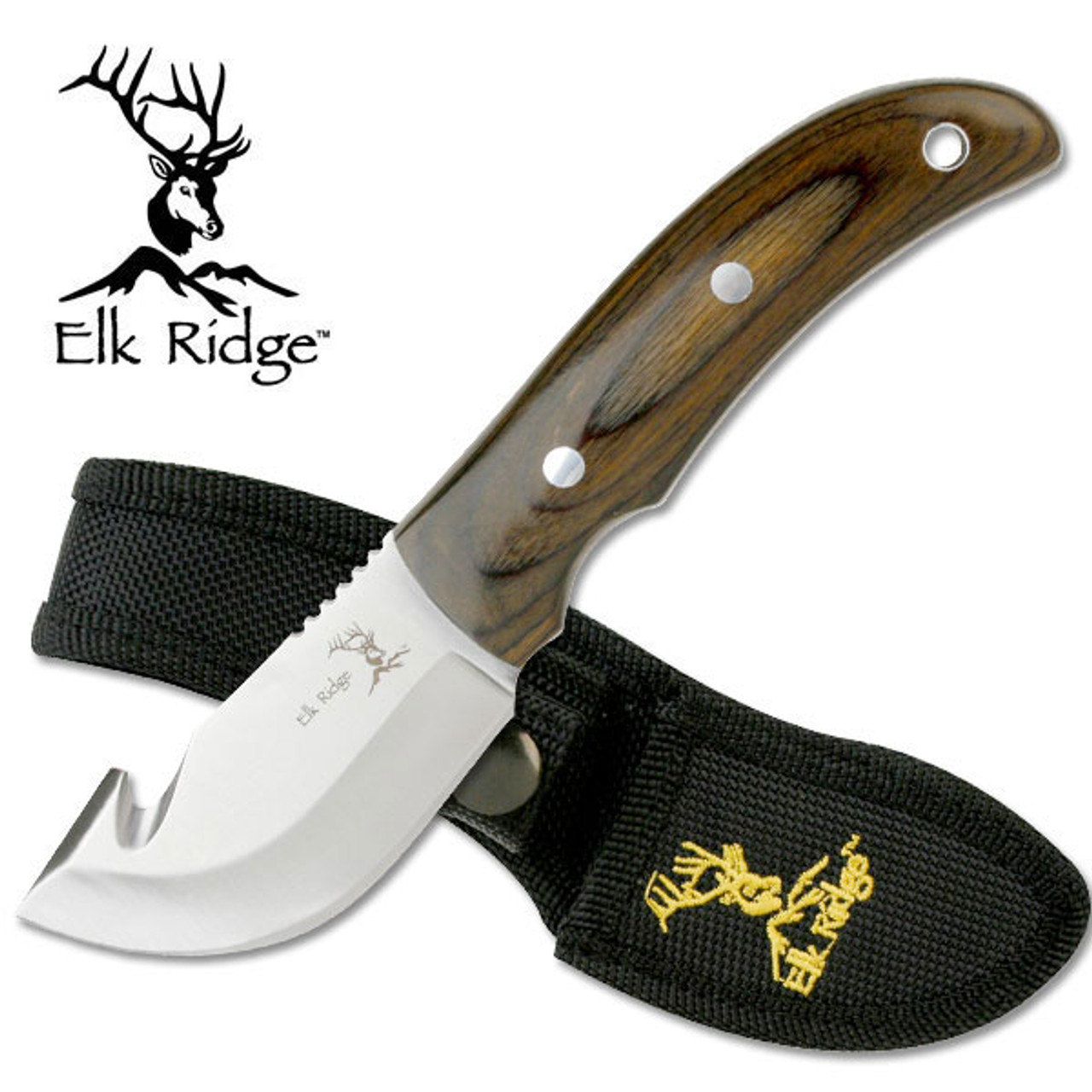 Personalized Elk Ridge Folding Wood Handle Pocket Knife