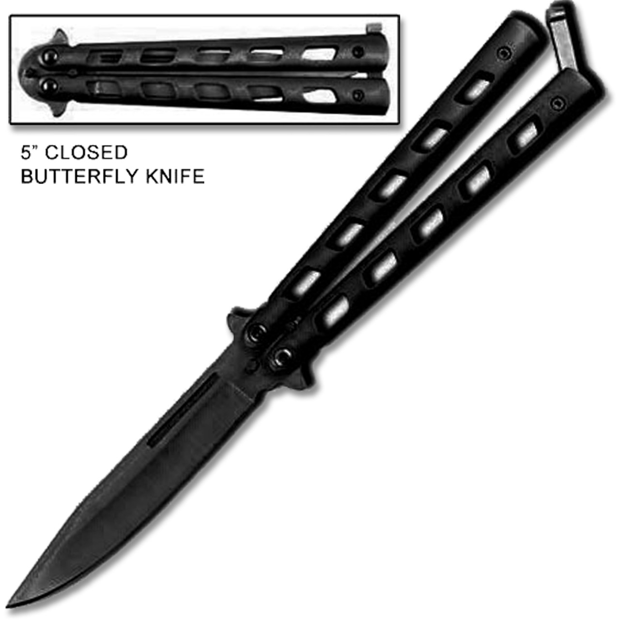 Swift Blue Balisong Butterfly Knife - Edge Import