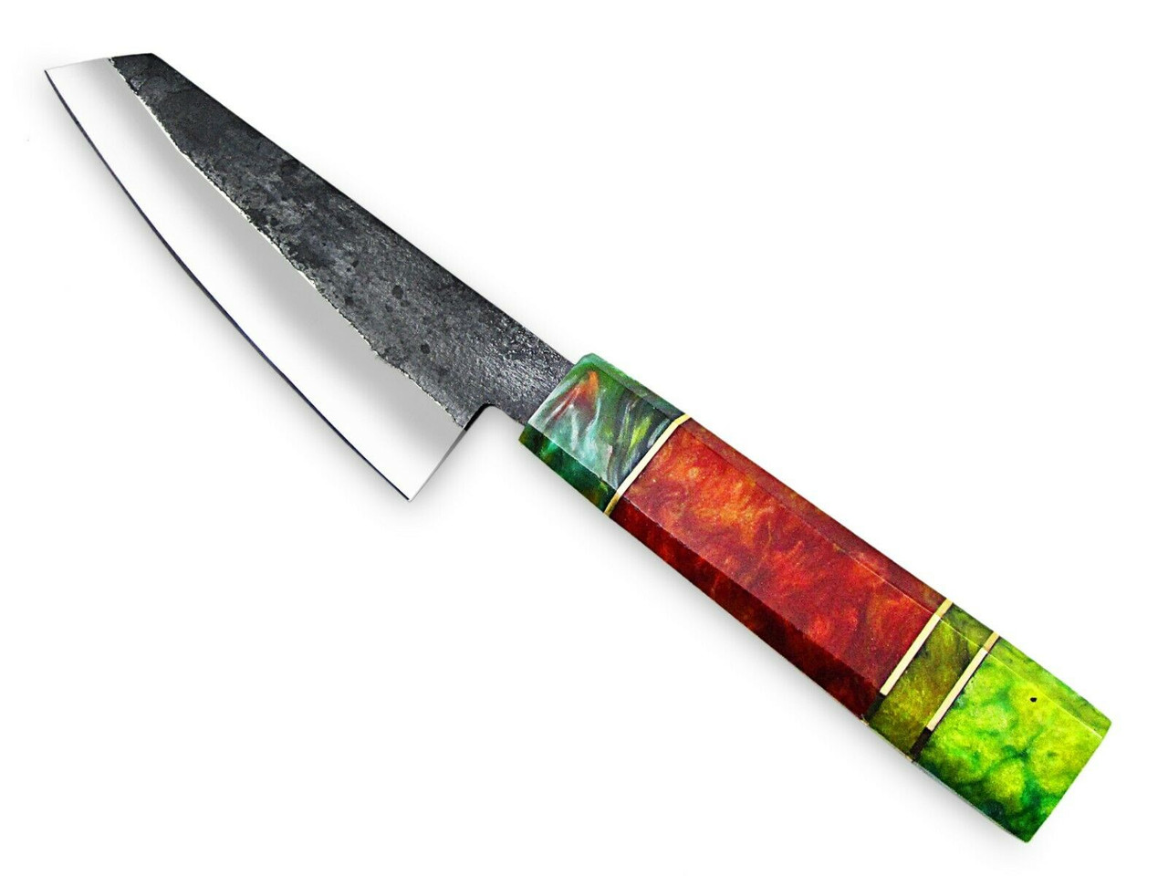 WHITE DEER 1095 Forged Steel Blank Santoku Chef Knife Japanese Cutlery  Sharp AF