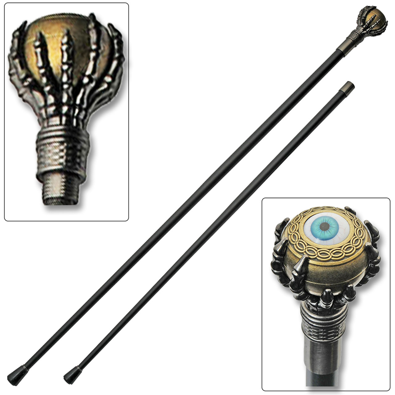 Eyeball Walking Cane Sword With Aluminum Alloy Claw - Edge