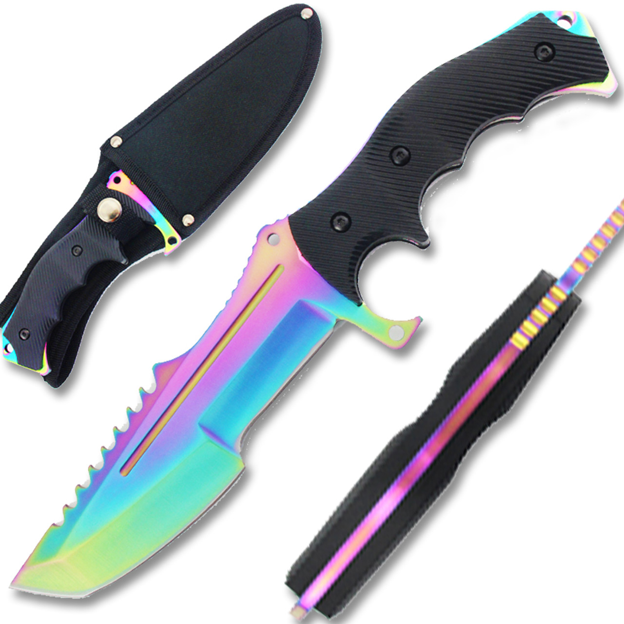 Tactical Hunting Rainbow Full Tang Knife Extreme - Edge Import