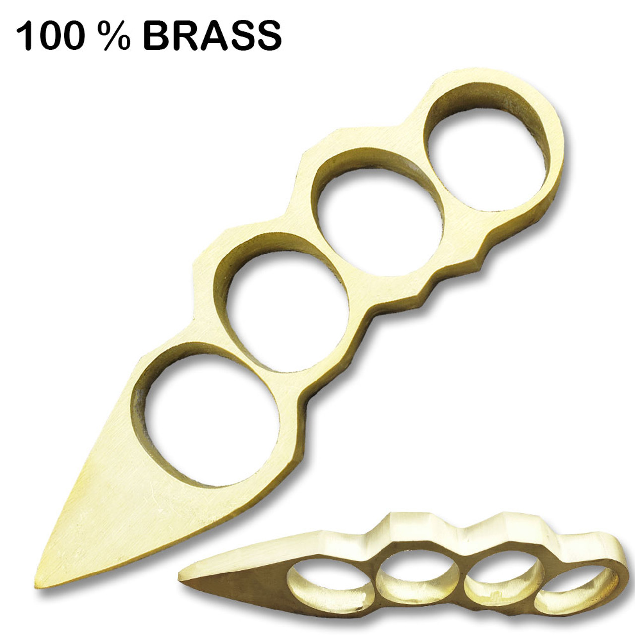 100% Pure Brass Knuckles Paperweights Spike Point - Edge Import