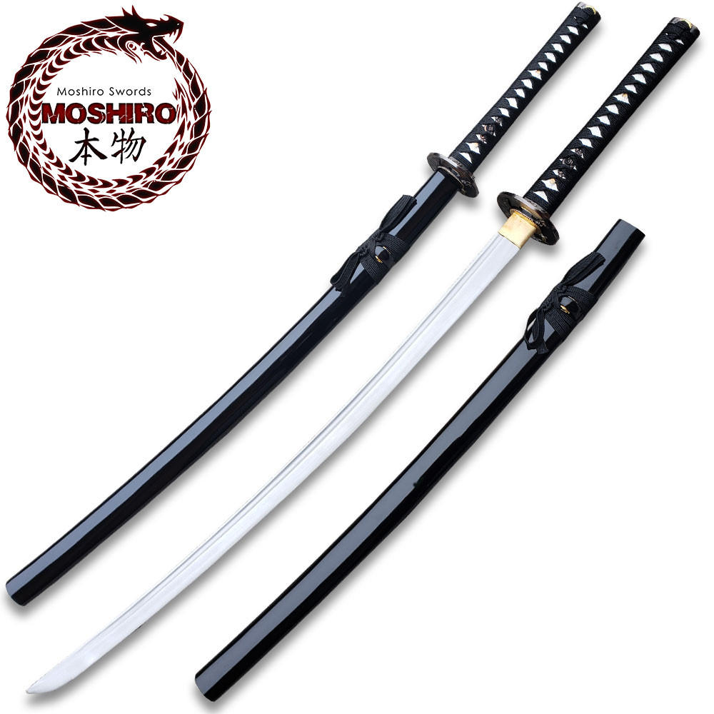 Samurai(サムライ) Type14 2BA Moshiro Handmade Samurai Katana Black Sharp Edge 1045 Steel - Edge