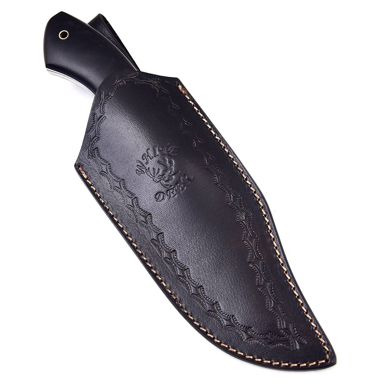Limited Edition Damascus Steel Hunting Knife with Micarta Handle