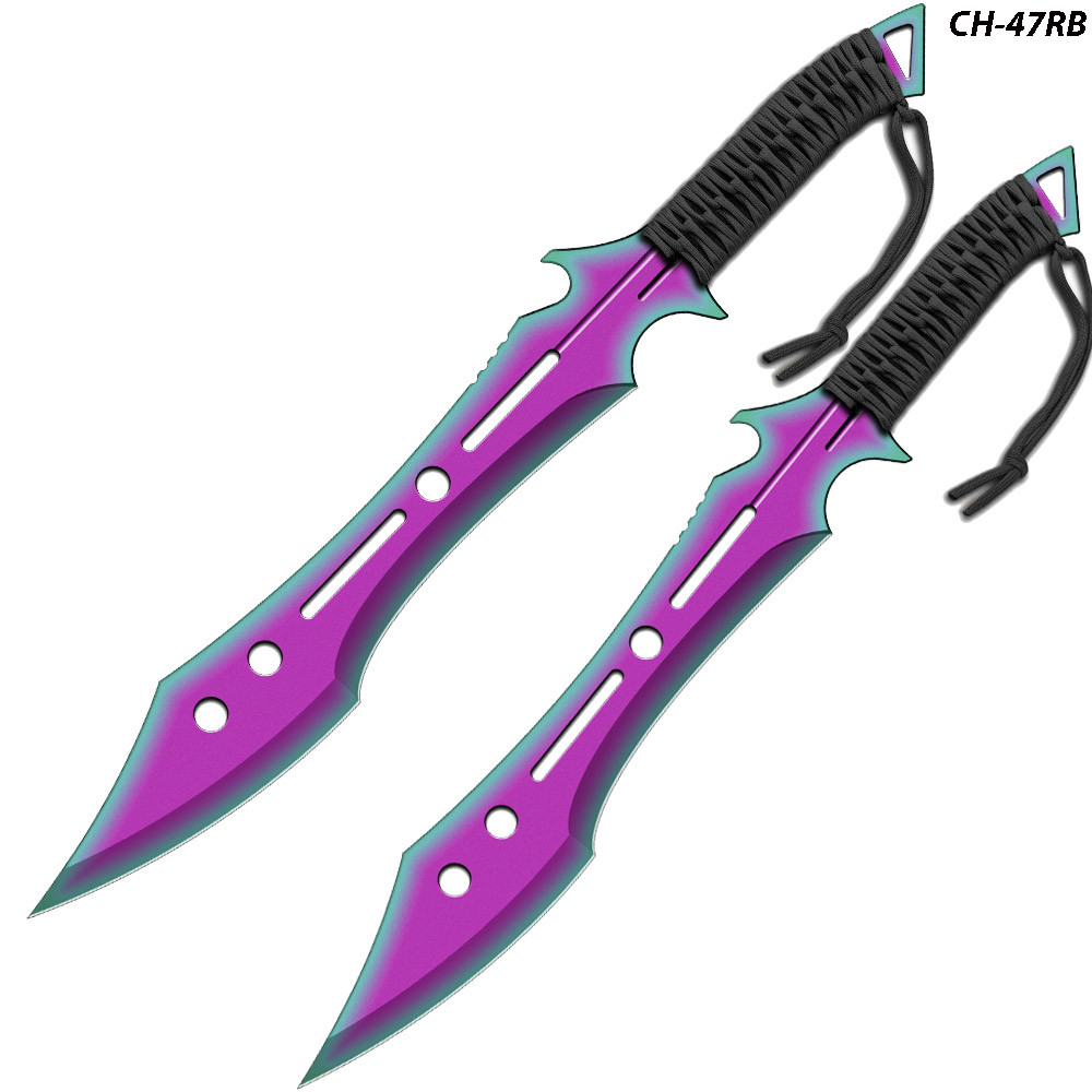 Titanium Ninja Strike Force Twin Sword Set Full Tang - Edge Import