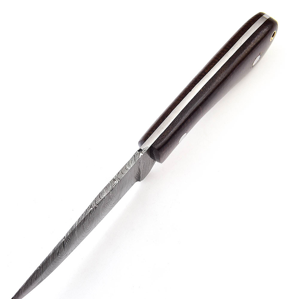 Artisan Crafted Damascus Steel Drop Point Skinner Knife
