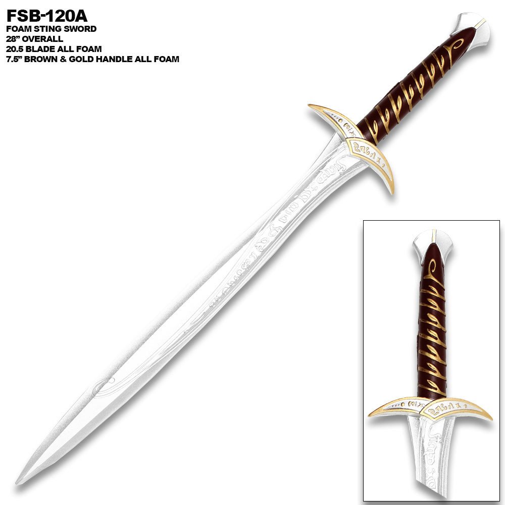All Foam Sting Sword Replica from Lord of the Rings - Edge Import