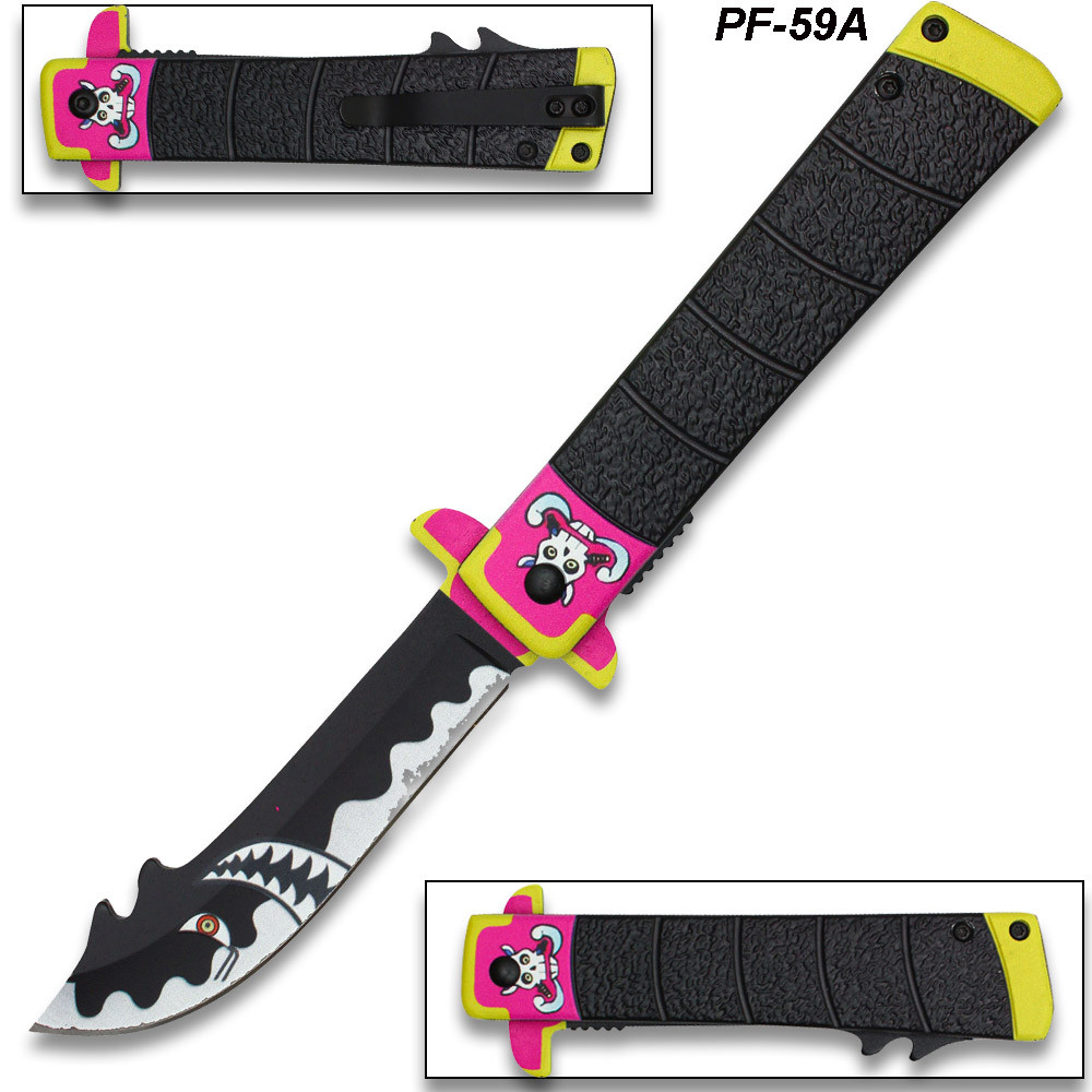 One Piece Anime Whitebeard Spring Assissted Pocket Knife - Edge Import