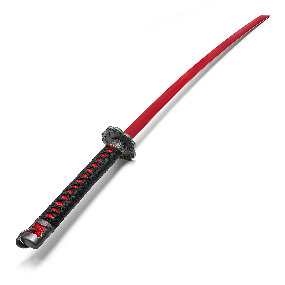 Oni 2.0 Katana - Valorant Metal Sword Blue Red Scabard Limited Editon