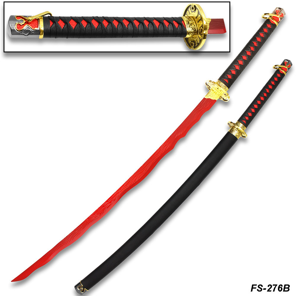 Blood Katana Sword Non Sharp Blade - Edge Import