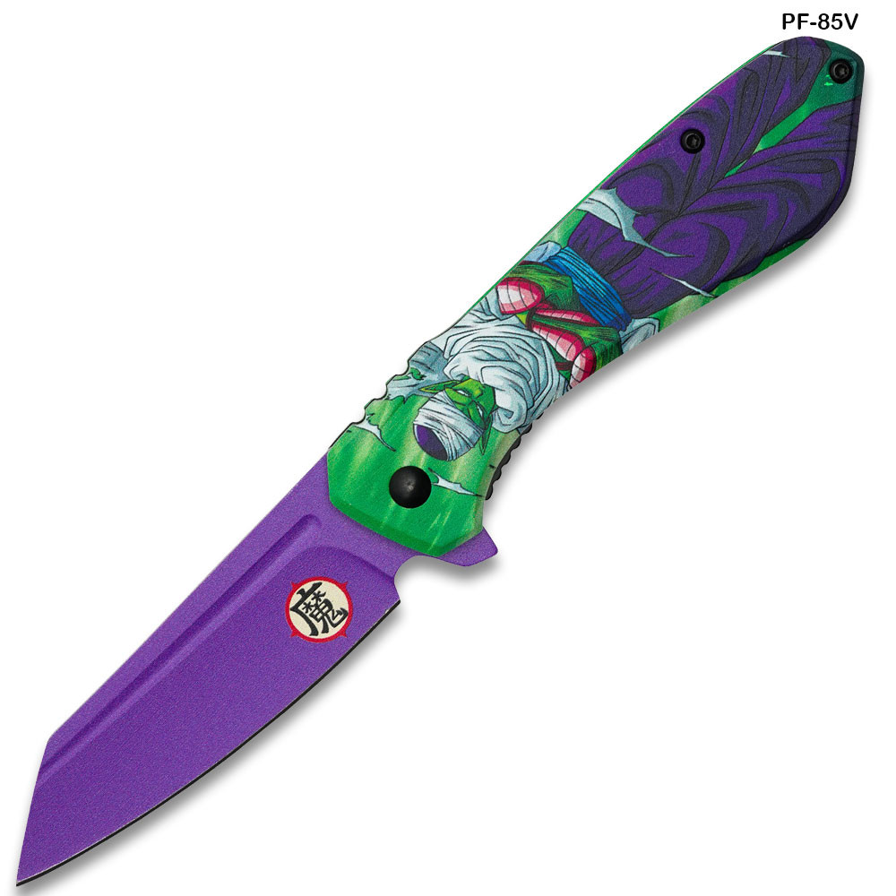 Dragon Ball Z Piccolo Graphic Tanto Folding Knife - Edge Import