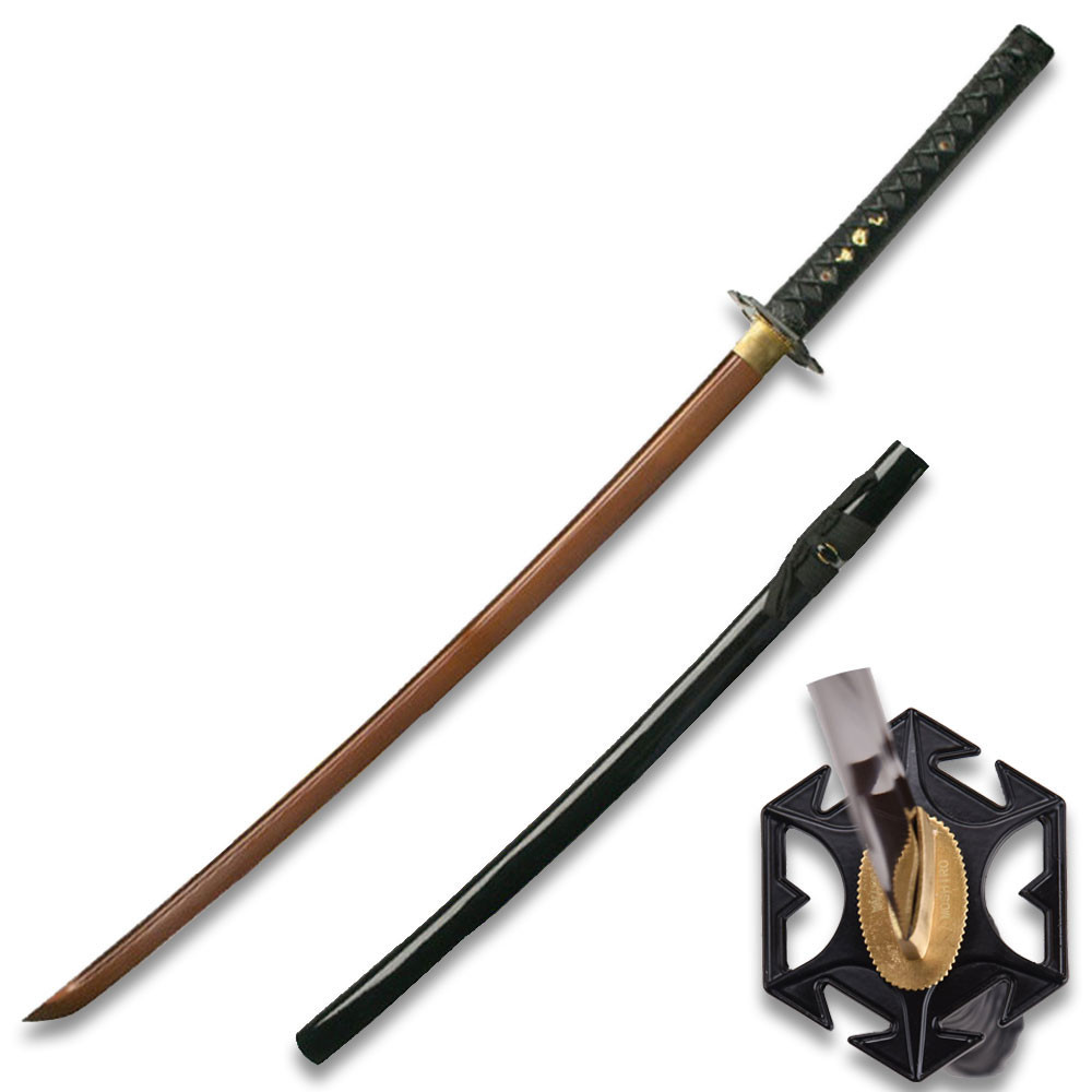 MOSHIRO Battle Ready Katana Red Oxidized 1060 High Carbon Steel