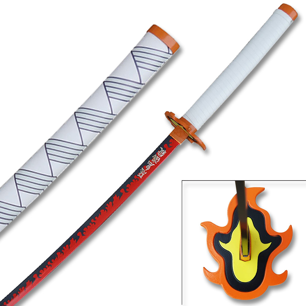 demon-slayer-kyojuro-rengoku-red-nichirin-sword-katana-metal-edge