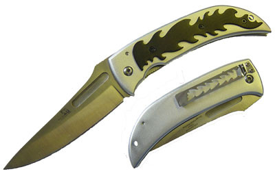 Measures Flame Knife In Silver