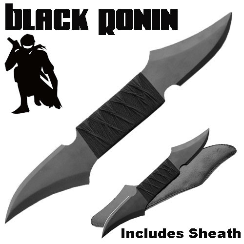 Black Ninja Ronin Double Thrower Full Tang
