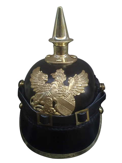 German Militaria Purssian Leather Helmet Spiked Bavarian Helmet