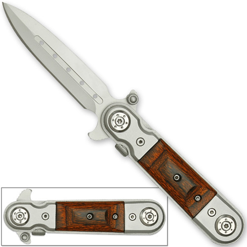 Tactical Classic Stiletto Style Assisted Open Knife