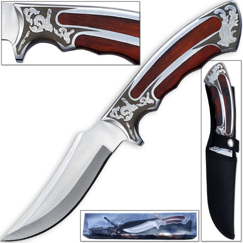 Executive Ridge Bowie Knife Wood Grips Trail Runner